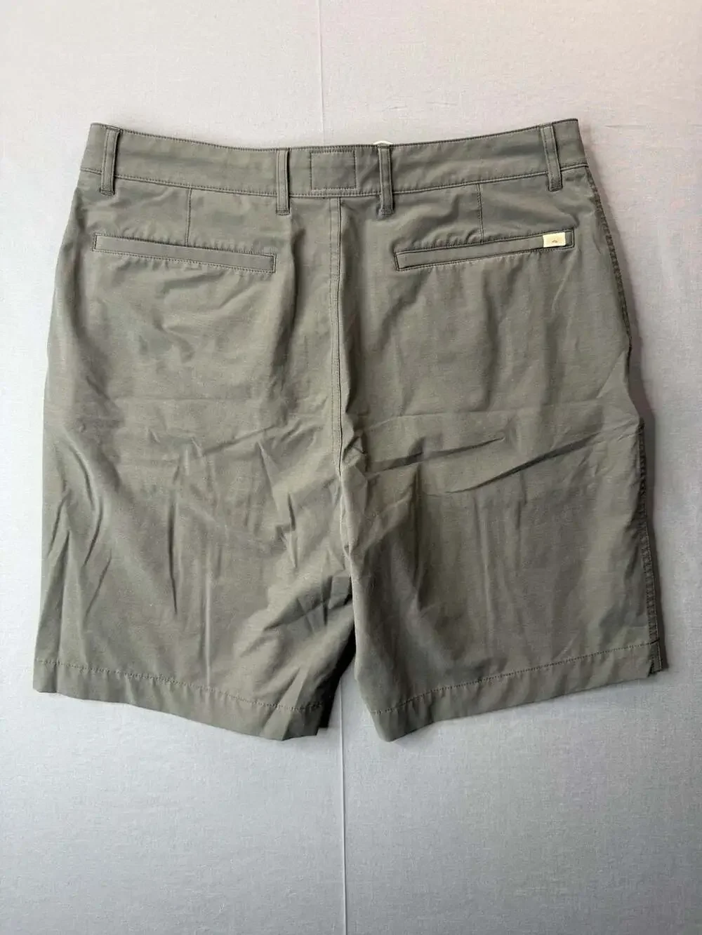 Faherty All Day Shorts Men's 34 Gray 4-Way Stretch Drawstring Golf Preppy